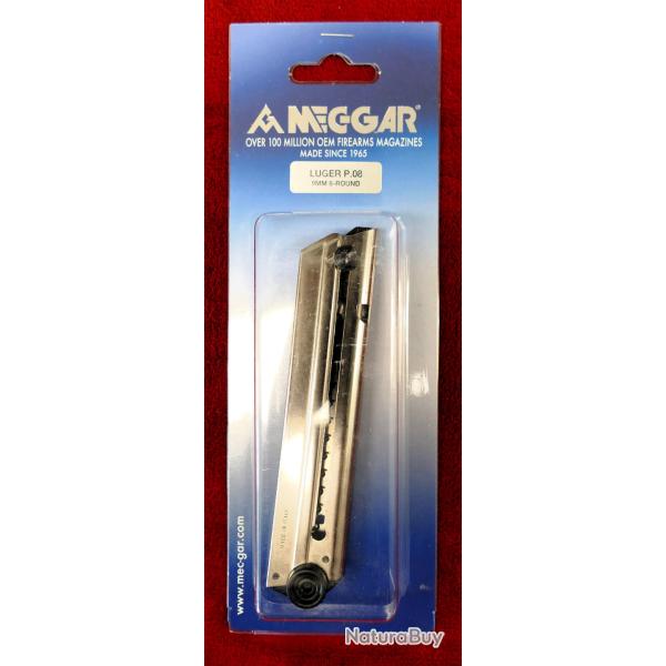 CHARGEUR LUGER PO8  8 COUPS MEC-GAR INOX