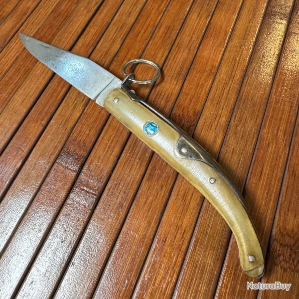 COUTEAU ARTISANAL FRANAIS THIERS LA SPHRE PLEINE CORNE BLONDE ANNE 50