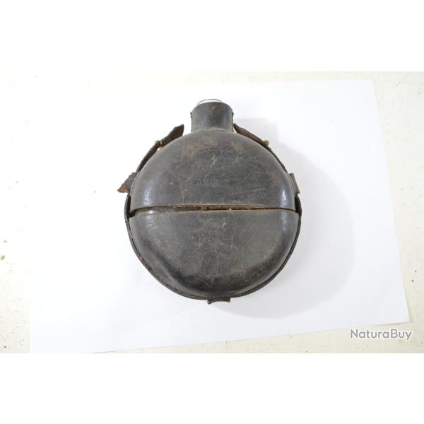 Gourde Arm�e Portugaise Premi�re Guerre Mondiale. Portugal WW1. D�co western cowboy gourde verre