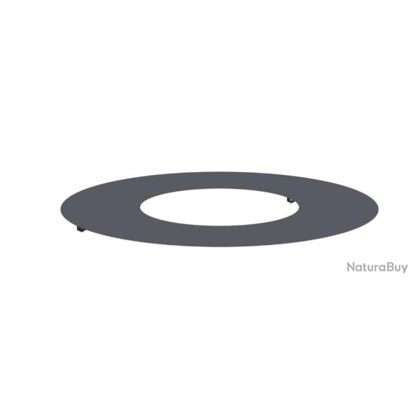 Cache-pot rond anthracite en plastique - Grand format 100L pour jardin moderne ext�rieur