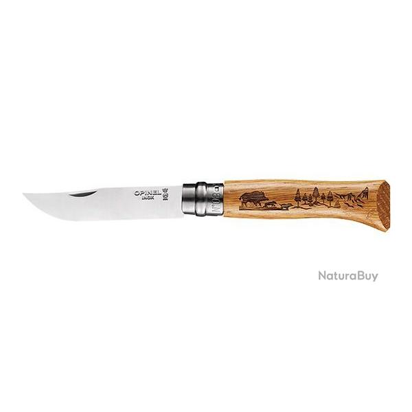 Couteau pliant Opinel N�8 Animalia Sanglier