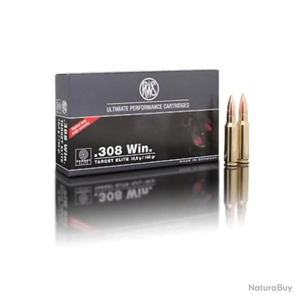 Balles RWS Target Elite Plus - Cal. 308 Win Mag - 308 Win MAG / 10.9 g / Par 1
