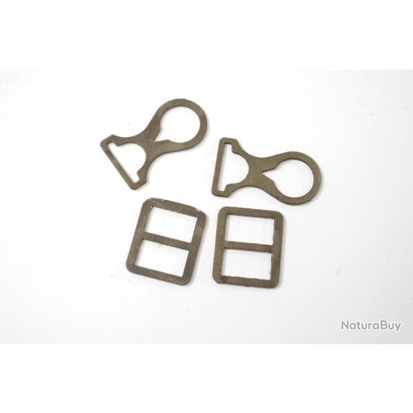 Copie de boucles / attaches fer de jugulaire de casque Allemand modle 1916. stahlhelm 16 M16