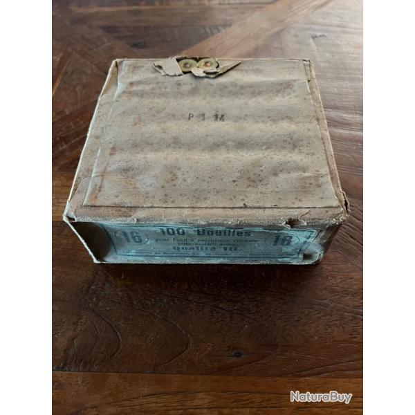 Boite de 100 douilles de calibre 16 Cartoucherie de Bischwiller