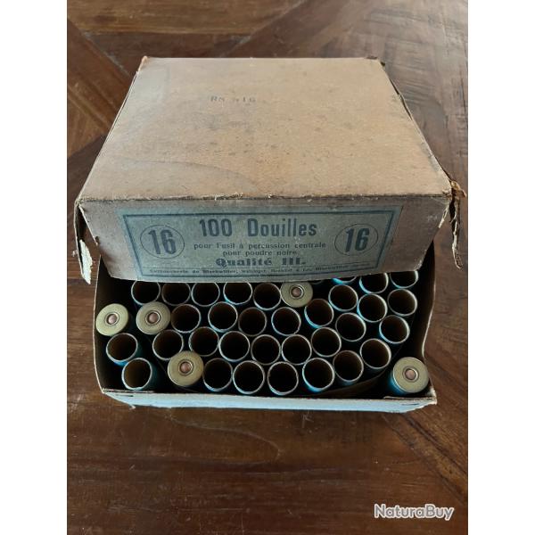 Boite de 100 douilles de calibre 16 Cartoucherie de Bischwiller (2)