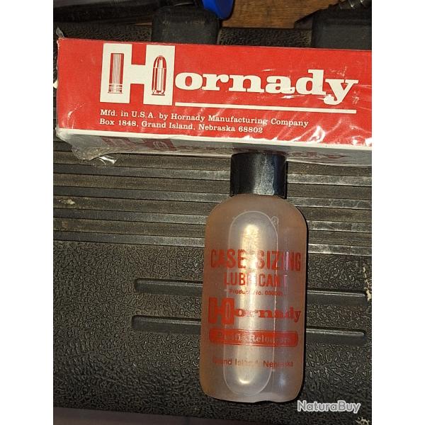 HORNADY graisse de recalibrage (case sizing lubricant) vendu par poudrenoirepro