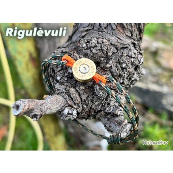 Bracelet paracorde avec v�ritable douille Braccialucciu rigul�vuli