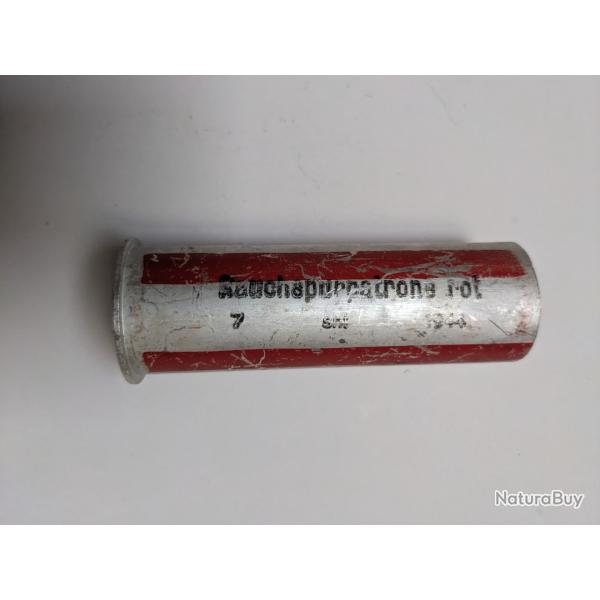 Cartouche fumig�ne rouge pour pistolet lance fus�e / Leuchtpistole - ALLEMAND WW2 (5)