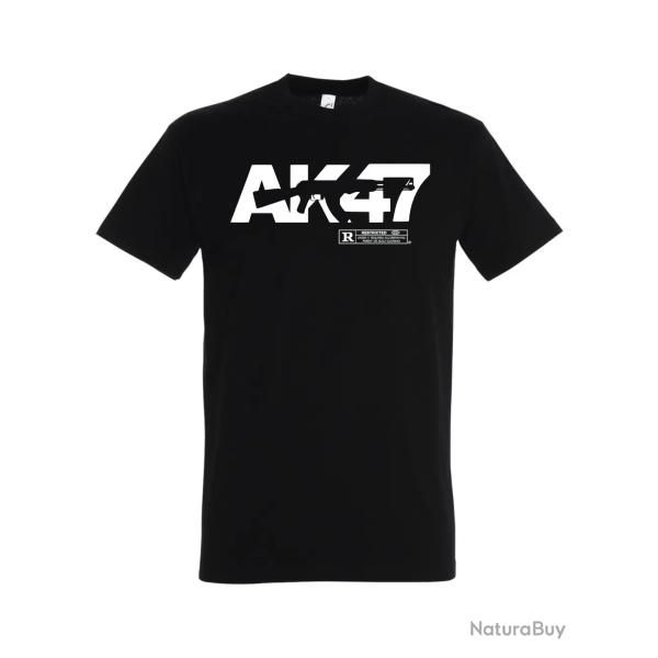 AK-47 T-Shirt Noir et blanc