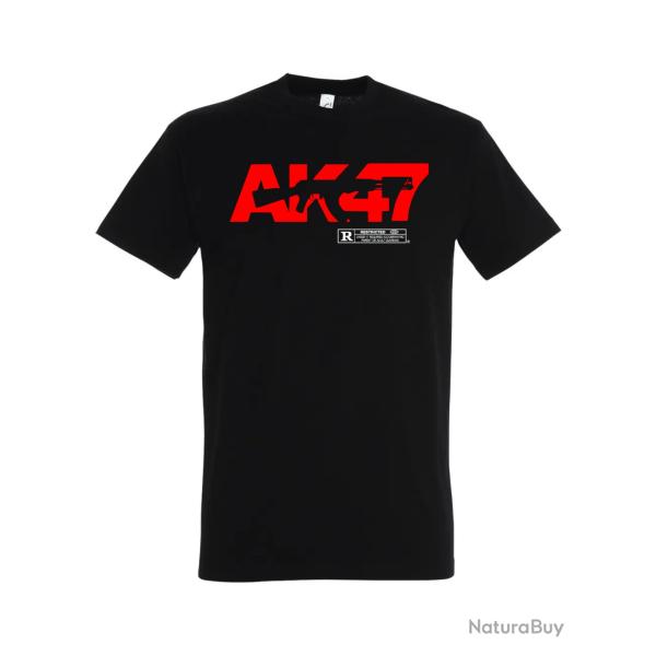 AK-47 T-Shirt Noir-Rouge