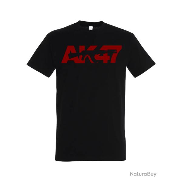AK-47 T-Shirt Noir-Rouge