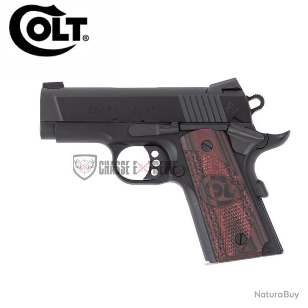 Pistolet COLT Defender 3" Cal 9 mm Anodize Blued