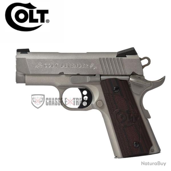 Pistolet COLT Defender 3" Cal 45 Acp Anodize Stainless
