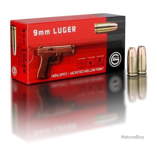 BTE 50 CART. GECO CAL. 9 MM PARA HOHLSPITZ JHP