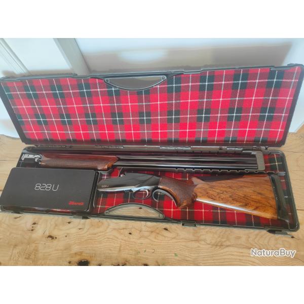 Benelli 828 U 12/76 black complet, bon tat, avec mallette et 6 chokes interchangeables