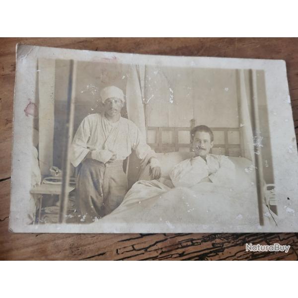 Carte photo Soldats Bl�ss�s WW1