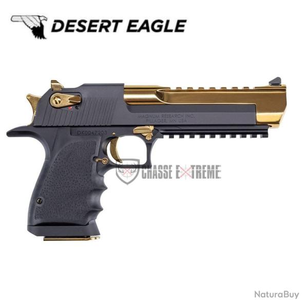 Pistolet DESERT EAGLE Alu Black&Gold 6" Cal 44 Mag