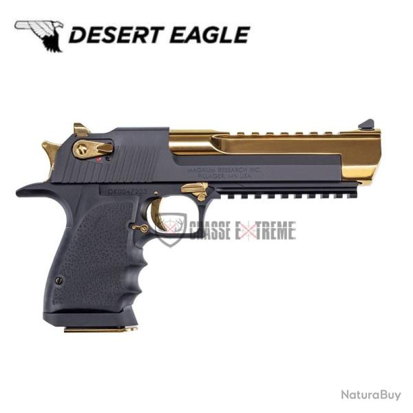 Pistolet DESERT EAGLE Alu Black&Gold 6" Cal 50 AE