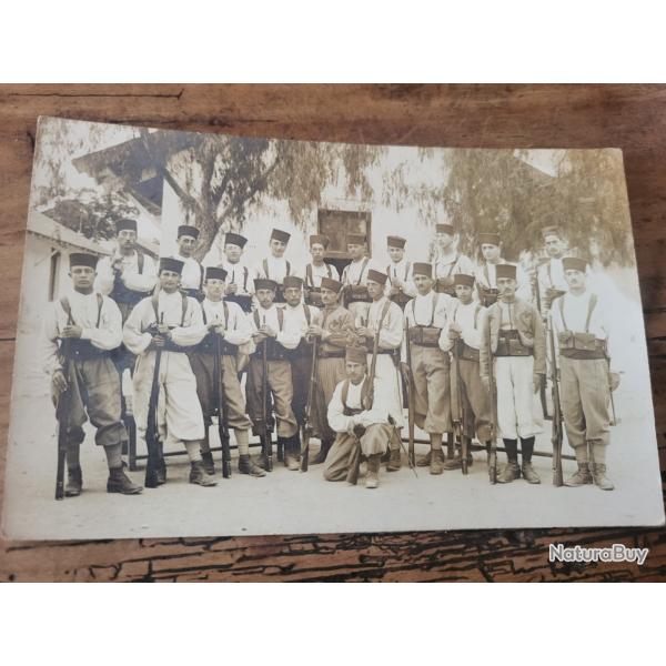 Carte photo Tirailleurs identifi�s 19� et 20� 1917