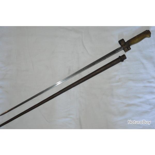 BAIONNETTE  LEBEL BERTHIER Mle 1916 FUSIL LEBEL Mle1886 BERTHIER Mle 1916-GUERRE 14/18-FRANCE 1940