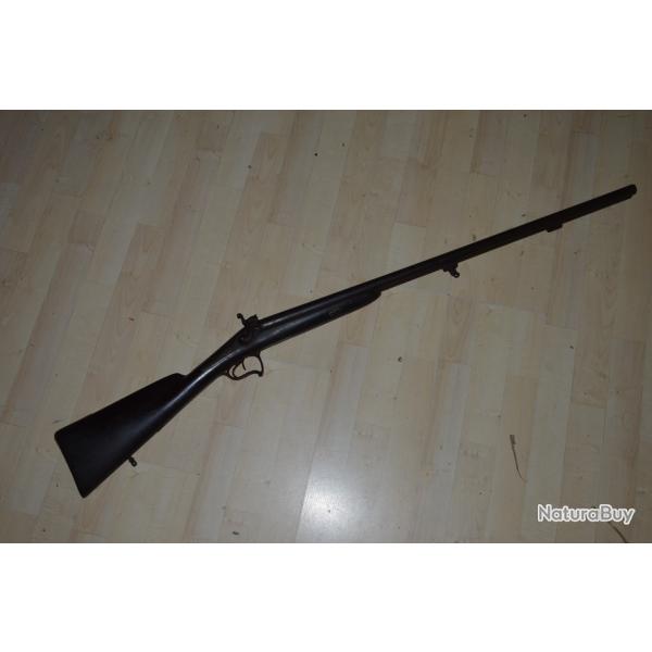 FUSIL DE CHASSE A PERCUSSION- D'EPOQUE NAPOLEON III -SECOND EMPIRE ET BELLE EPOQUE