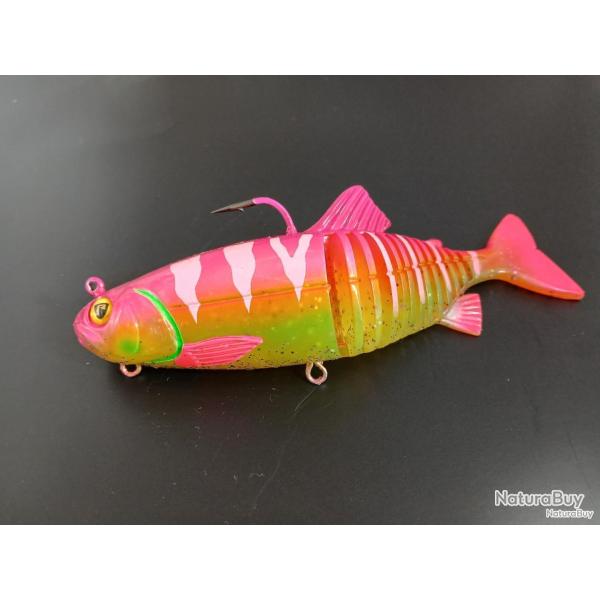 Leurre souple Fox rage replicant jointed 23cm pink lady EXCLUSIF
