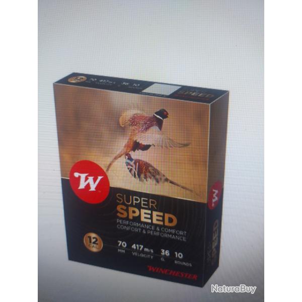Winchester super speed 12/76 50g lot de 10 bo�tes soit 100 munitions