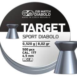 Bo&icirc;te de 500 plombs JSB Diabolo Target Sport - Cal. 4.5