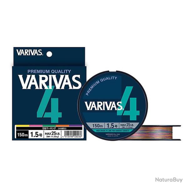 Tresse VARIVAS 4 Marking 150m PE0.6