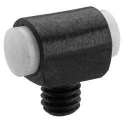 Guidon blanc &agrave; visser 3mm