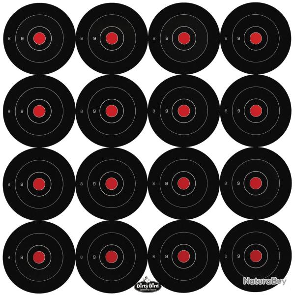 Lot de 172 cibles 3'' ractives Dirty Bird