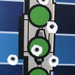 Lot de 8 cibles bataille navale pour air comprim&eacute;, 22 LR ou plus