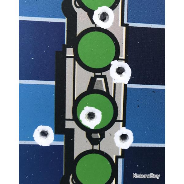 Lot de 8 cibles bataille navale pour air comprim�, 22 LR ou plus