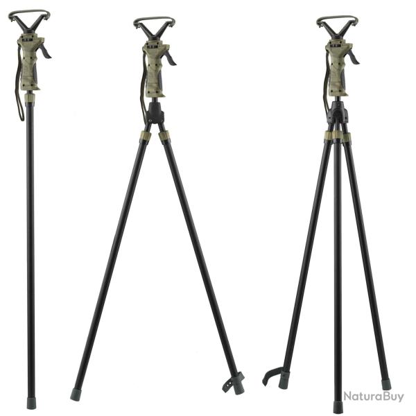 Cannes de pirsch t�lescopiques -Bipied 80-160 cm