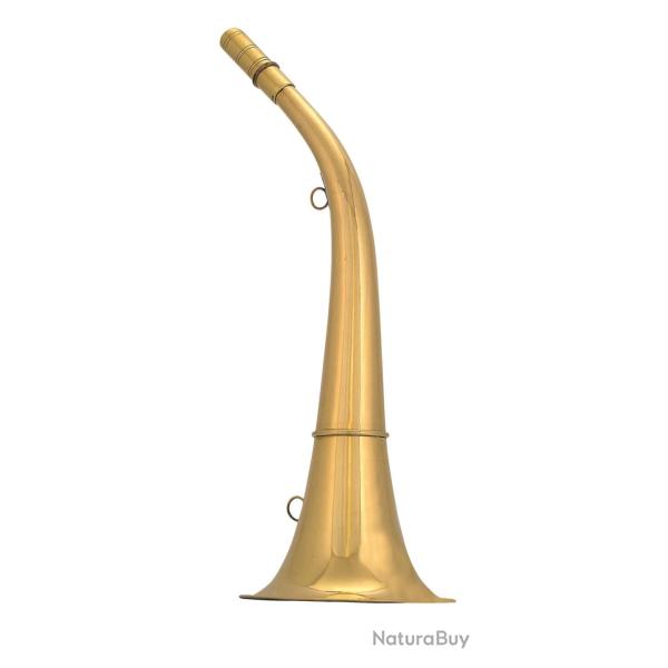 Corne ronde Compi�gne 24 cm laiton poli