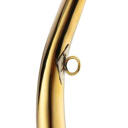 Corne ronde Compi&egrave;gne 40 cm laiton poli