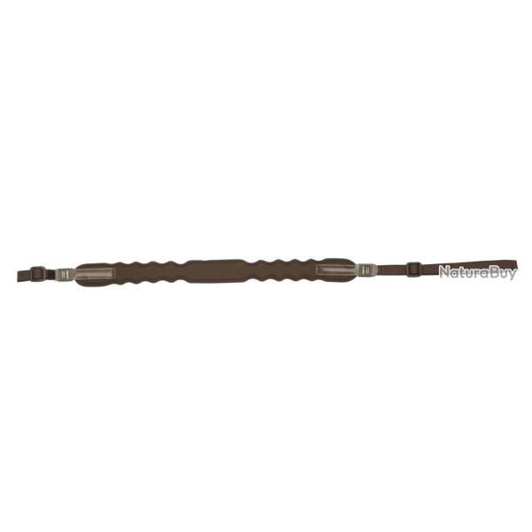 Bretelle � fusil lanc�ol�e n�opr�ne � boucle standard - Niggeloh marron