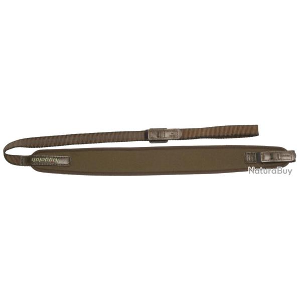 Bretelle droite n�opr�ne pour carabine avec attache rapide - Niggeloh marron
