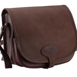 Sac &agrave; cartouches en cuir gras