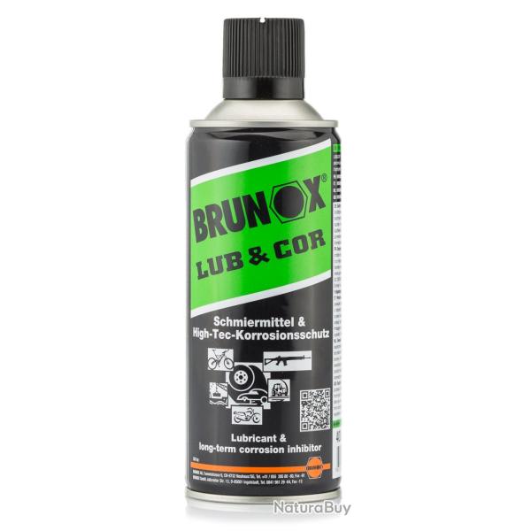 Lubrifiant Lub & Cor en a�rosol 400 ml - Brunox