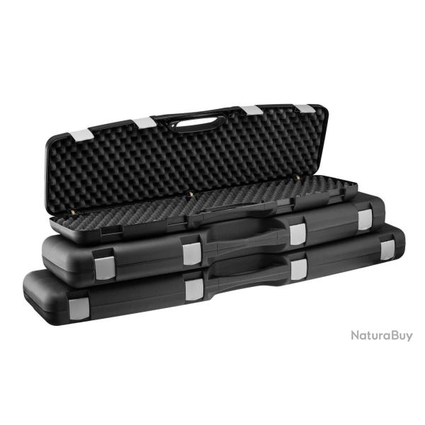 Mallettes noires en polypropyl�ne pour arme 125*25*10cm