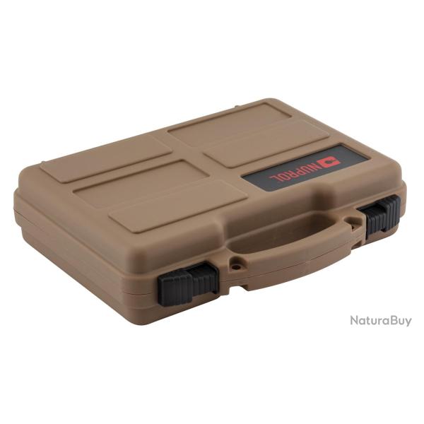 Mallette courte avec mousse pr�d�coup�e tan - Nuprol 31*25*8 cm