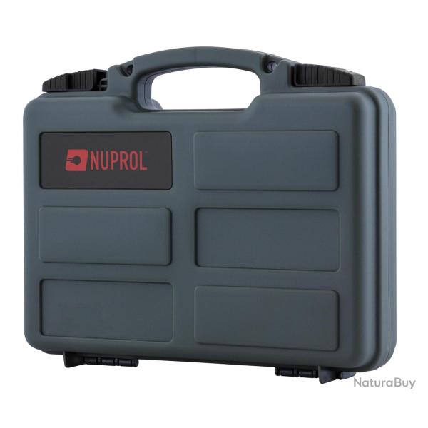 Mallette courte avec mousse pr�d�coup�e grise - Nuprol 31*25*8 cm