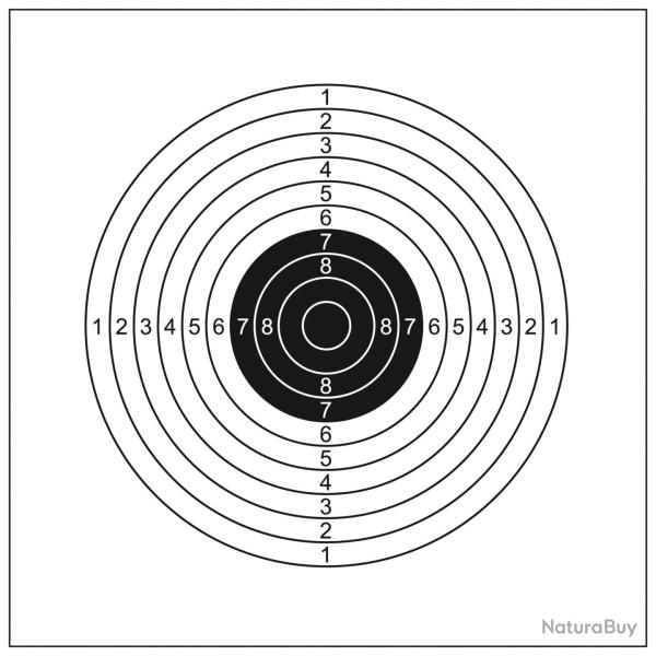 Cibles cartonn�es 14 x 14 cm
