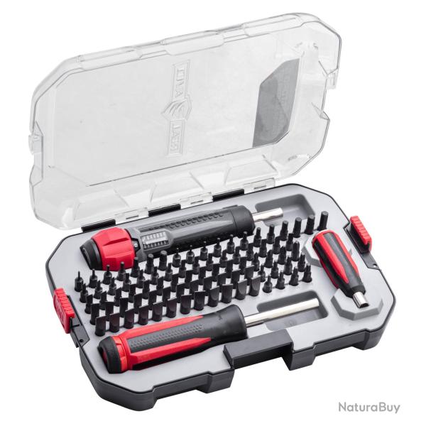 Tournevis avec 83 embouts et tournevis dynamom�trique SMART TORQ