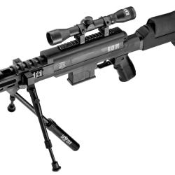 Carabine &agrave; air comprim&eacute; 24 J Black Ops sniper cal. 4,5 mm
