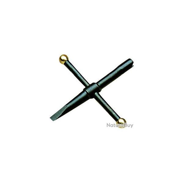 Cl� cruciforme 5 mm avec tournevis sp�cial revolver
