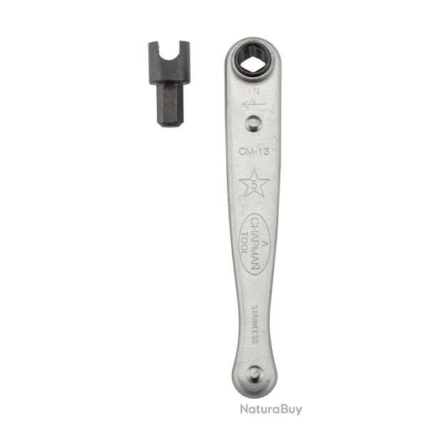 Cl� � cliquet � t�te pivotante revolver TDC pour chemin�e n�11