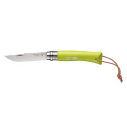 Couteau Opinel couleur num&eacute;ro 7 vert pomme