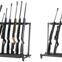 R&acirc;telier vertical en m&eacute;tal pour armes 9 armes